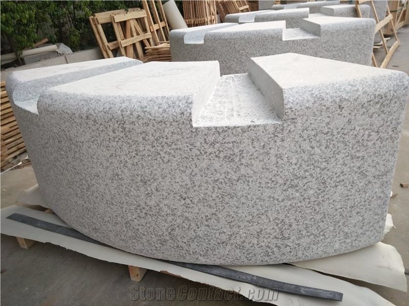 China Natural Granite Outdoor Chairs, G623 Grey Granite Garden Benches