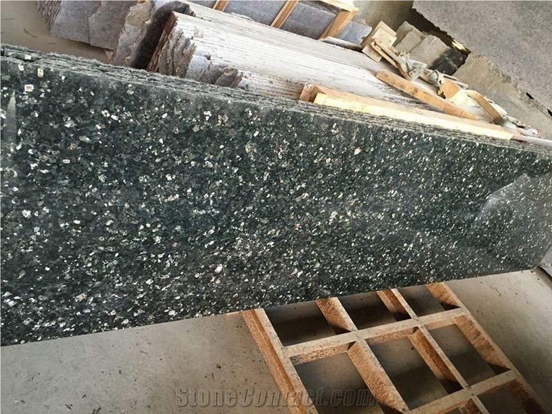 Emerald Pearl Granite Tiles & Slabs, Polished Green Granite Floor Tile