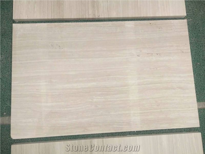 White Wood Grain Marble,Serpeggiante White, Wooden White Marble Tiles