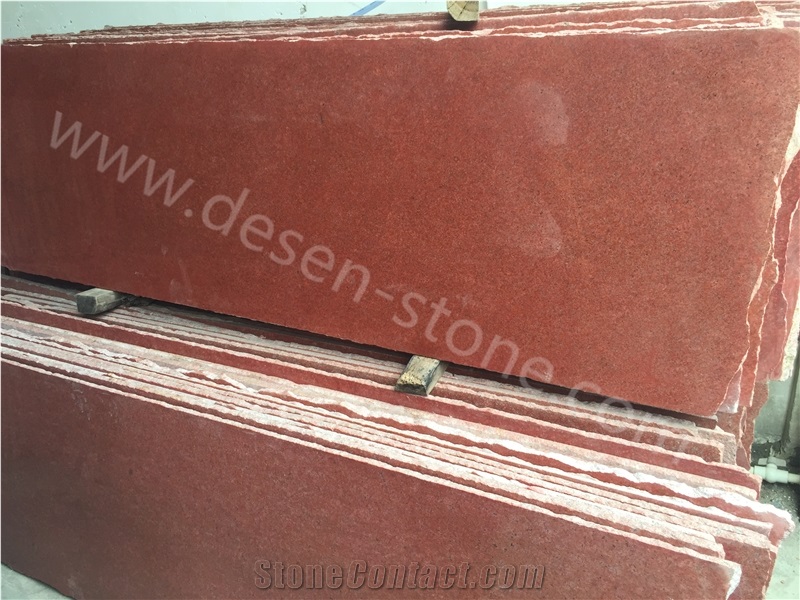 China Red/Sichuan Red Granite Stone Slabs/Tiles Wall Cladding/Patterns