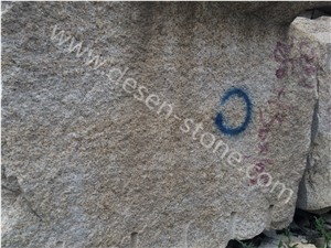G682 Sunset Gold/Giallo Padang Yellow Rusty Granite Stone Blocks