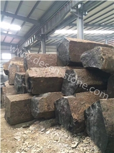 G684 Fuding Beauty Black Rain Granite/Basalt Big/Small Stone Blocks