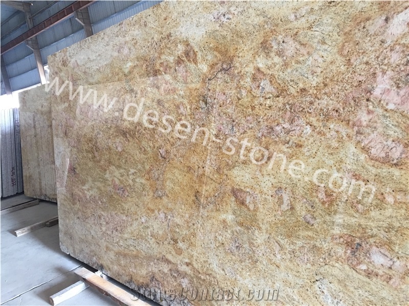 Imperial Gold/Imperial Gold Dust Granite Stone Slabs&Tiles Patterns