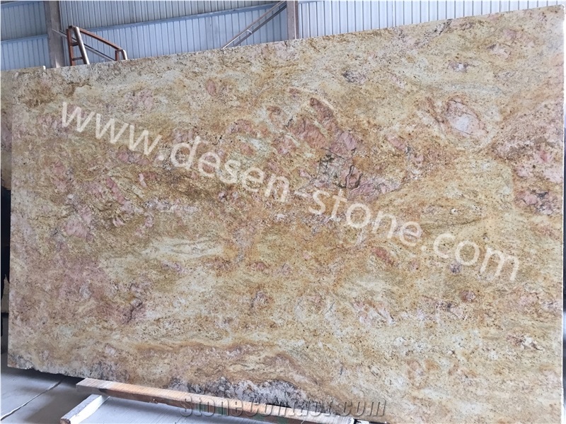 Imperial Gold/Imperial Gold Dust Granite Stone Slabs&Tiles Skirtings
