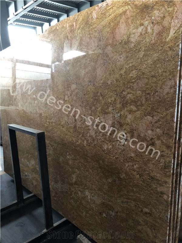 Imperial Gold/Indian Royal Gold Granite Stone Slabs&Tiles Covering