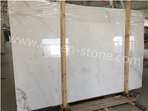 Volakas White/Drama Semi White Marble Stone Slabs&Tiles Countertops