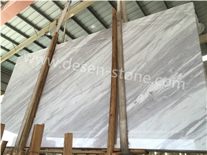 Volakas White/Semi White Of Stenopos Marble Stone Slabs&Tiles Skirting