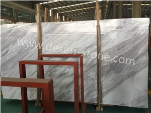 Volakas White/Semi White Of Stenopos Marble Stone Slabs&Tiles Walling