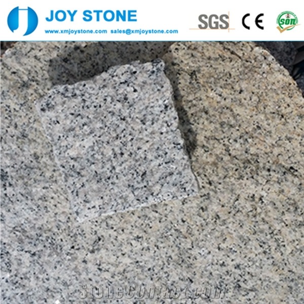 All Natural Split G623 Bianco Sardo Light Grey Granite Cube Stone
