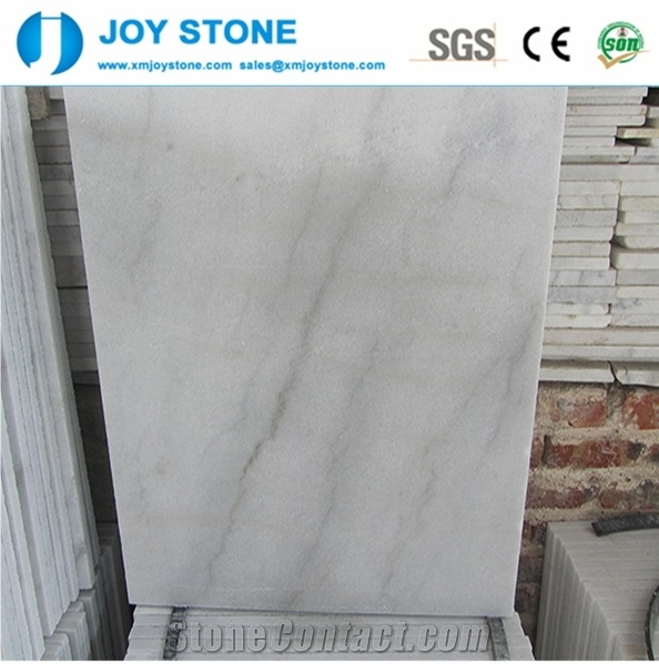 Cheap China Bianco Carrara White Guangxi Bai Marble Tiles Slabs