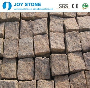Hexagon Cheap Driveway Interlock Natural Granite G682 Pave Cube Stone