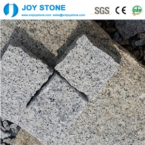 Natural Split G623 Bianco Sardo Grey Granite Driveway Paver Cube Stone