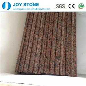 Polished Maple Red Step Stones Granite Stairs Skirting
