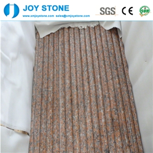Polished Maple Red Step Stones Granite Stairs Skirting