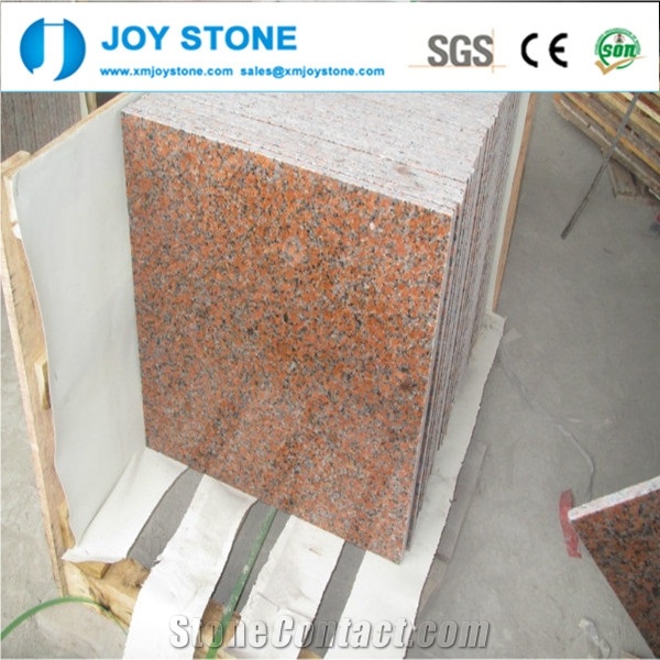 Wholesale Non-Slip Living Room Red Stone Outdoor Floor Granite Tile