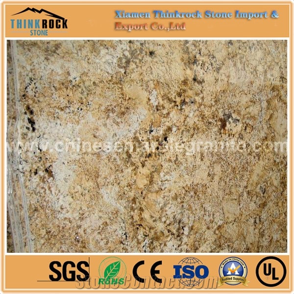 Cost-Effective Golden Persa Yellow Granite Customized Slabs,Sinks,Tops