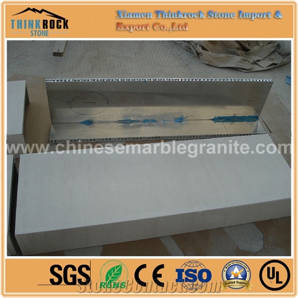 Moca Cream Marble Stone Wall Tile with Honeycomb Panel
