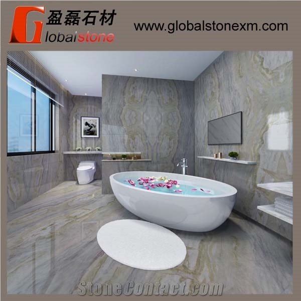 Magic Seaweed Marble for Bath Tops Green Marble Walling&Floor Tiles