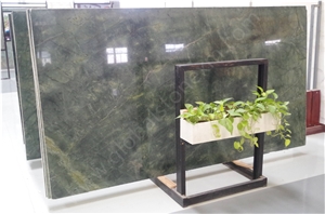 Peacock Green Marble Dream Green Marble Tiles Panel,China Verde Forest Marble Slabs