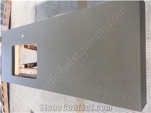 Pure Grey Quartz Slabs, Grey Quartz Tiles(F7139)
