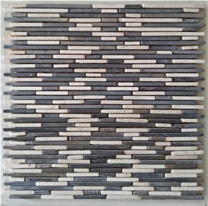 Marble Linear Strips Mosaic