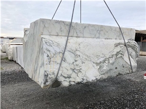 Arabescato Carrara Marble Block, Italy White Marble