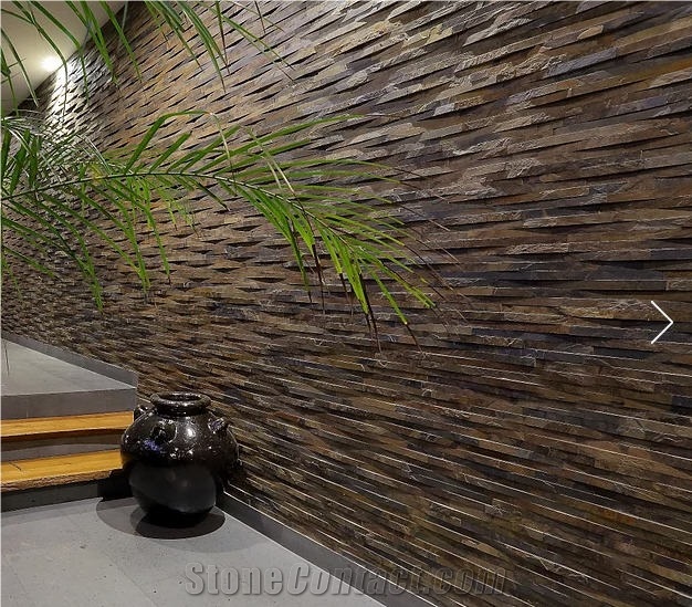 Rustic Cladding Slate Combines Tapered Wall Tiles