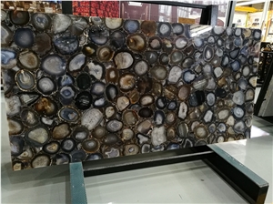 Brown Agate Slabs & Tiles,Semiprecious Stone Slabs Different Colors