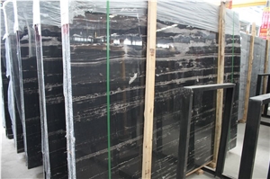 China Silver Dragon Marble Island Tops,Port Black Marble Slabs & Tiles