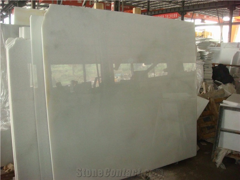 Chinese Absolute White Marble Slabs & Tiles, Crystal White Marble Slab