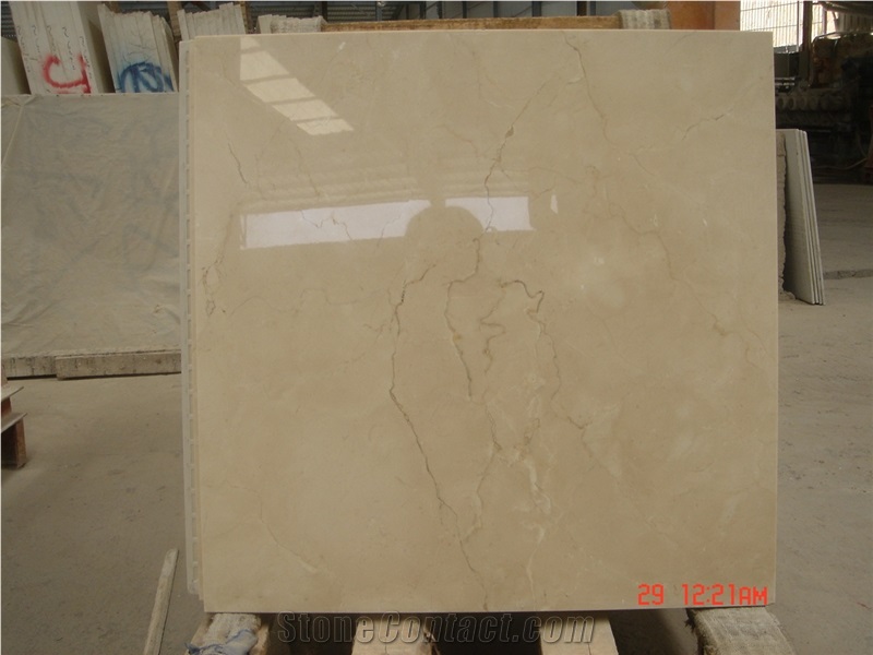 Crema Marfil Composite Stone Panels Laminate Stone Tiles