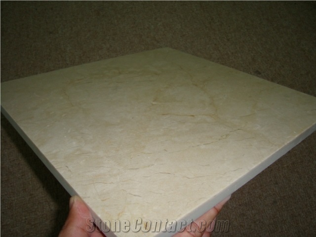 Crema Marfil Composite Stone Panels Laminate Stone Tiles