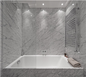 High Quality Bianco Carrara White Marble Custom Bathroom Vanity Tops