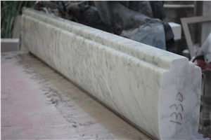 High Quality Bianco Carrara White Marble Handrail,White Marble Railing