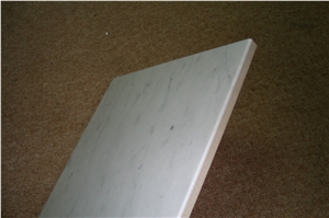 White Laminated Marble Tile,White Cararra White