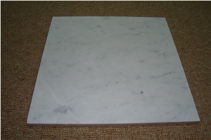 White Laminated Marble Tile,White Cararra White