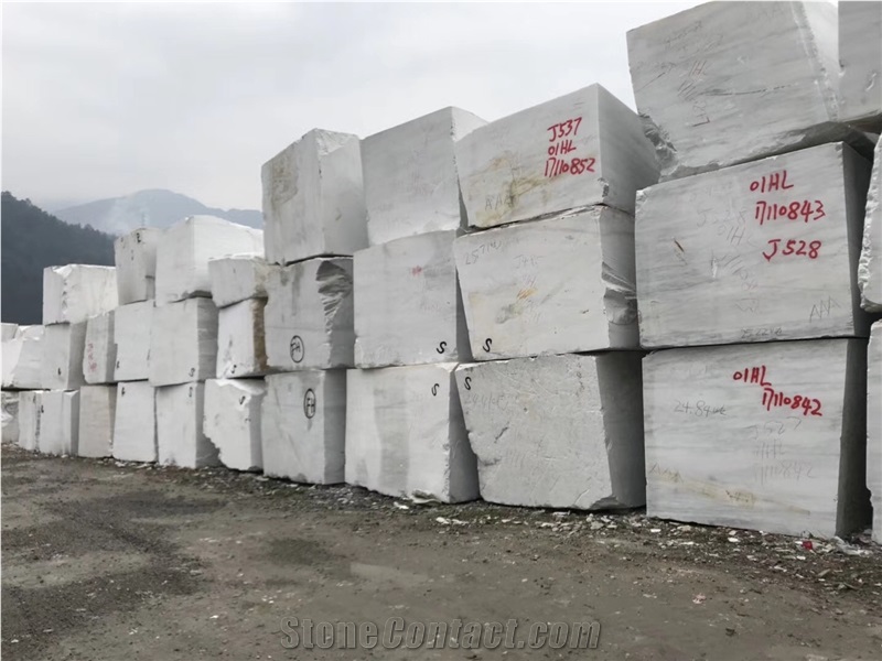 China Calacatta Oriental Snow Statuario White Block