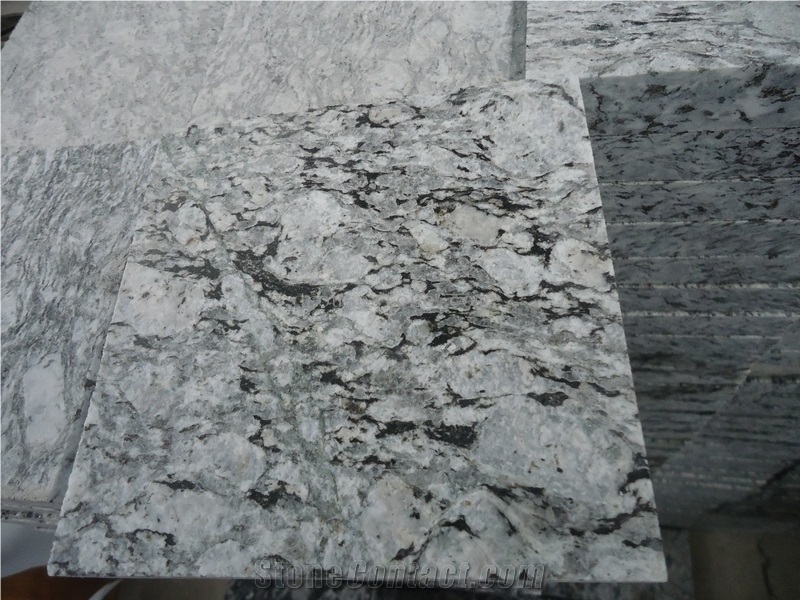 Sea Wave Granite Slab&Tiles,Spary White,Mengyin Spindrift,G377 Granite