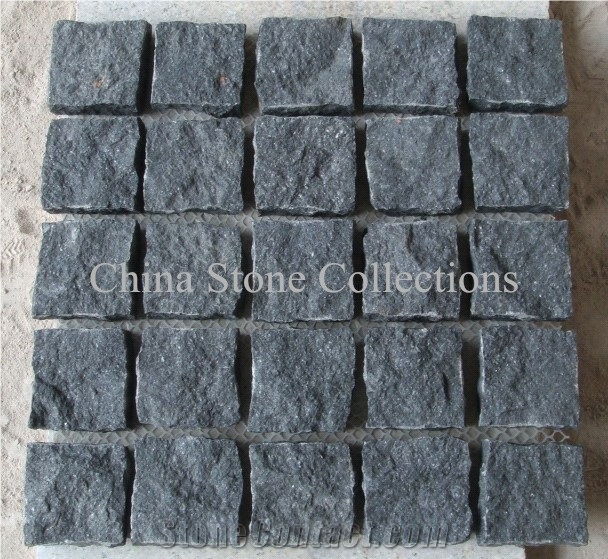 Fuding Black Basalt Cube Stone/Cobbles/Pavers/Flooring