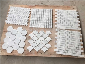 Italy Bianco Carrara White Tiles & Mosaic for Interior Decoration