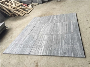 Nero Santiago G302 Wood Vein Grey Granite Biasca Gneiss Flooring Tiles