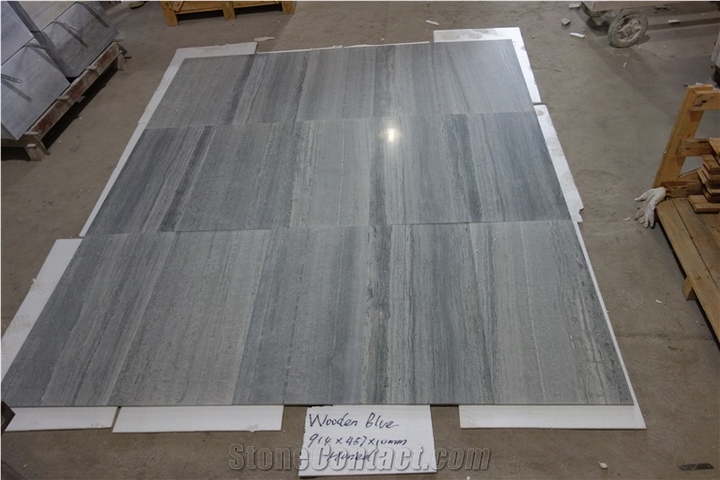 Wooden Blue Marble Stone Cladding/Wall & Floor Applications