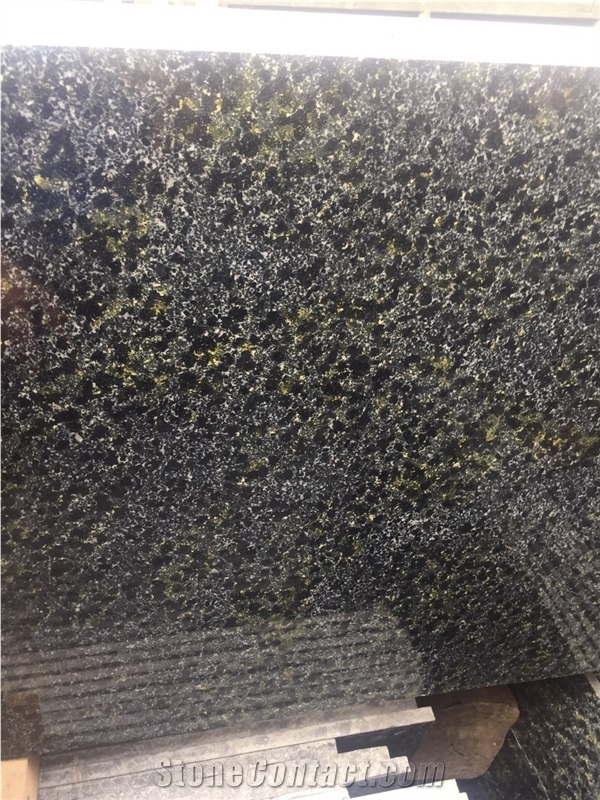 Best Selling Competitive Price Polished Black Granite Yellow Spotted