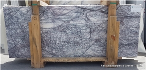 Lilac White 2cm Slabs & Tiles, Milas Lilac Marble Slabs