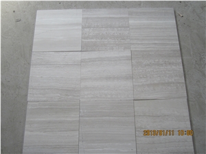 White&Grey Wood Grain Marble Slab (Gd-Mb-07)