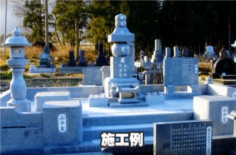 Shibayama Ishi Granite Monuments, Japanese Traditional Tombstone