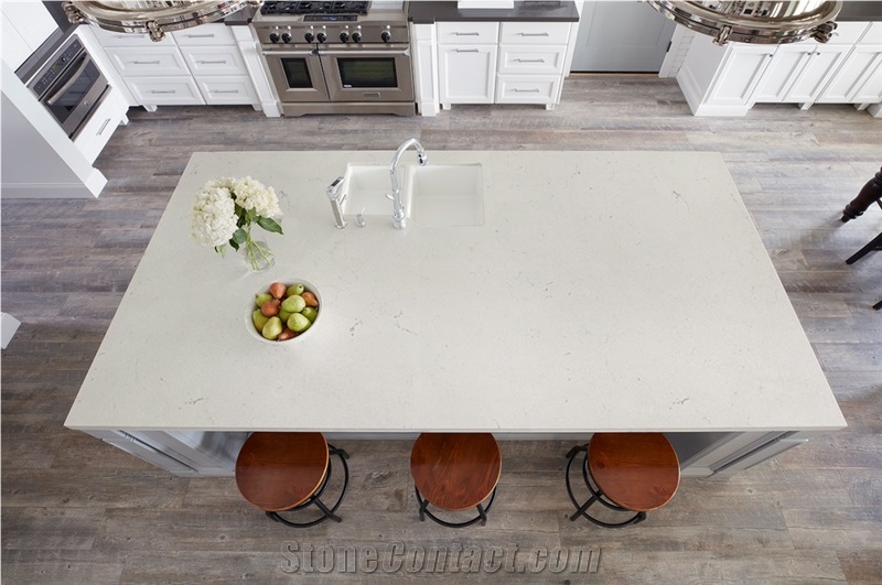 Quartz Slab Manufacturers Solid Surface Recycled Island Table Top