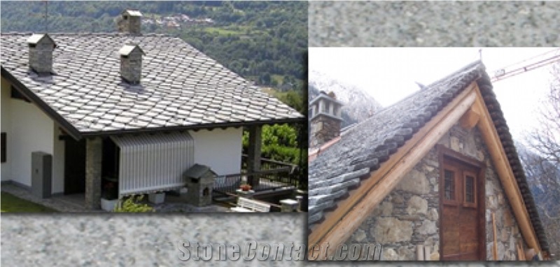 Beola Grigia Servezzo Gneiss Roof Tiles