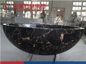 China Polished Montmartre Marble Black Gold Portoro for Wall Coverring