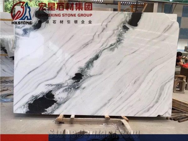 China Polished Panda White Marble Slabs&Tiles Natural Decoration Stone